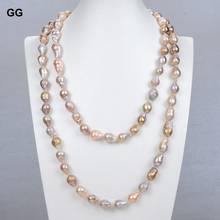 GuaiGuai Jewelry Natural Freshwater Cultured Keshi Baroque Pearl Sweater chain Long Necklace Classic For Women 2024 - buy cheap