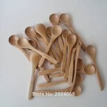 Cuchara de madera ecológica JS22, cuchara de bambú para café, miel y té, 5,1 pulgadas, 10 unids/set por juego 2024 - compra barato