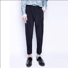 M-3xl New Feet Harem Pants Casual Nine Points Draped Small Trousers Men's Hair Stylist Personality Pants Singer Stage Costumes 2024 - buy cheap