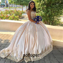 Champion Ball Gown Quinceanera Dresses Appliques Beads lace Up Back Sweetheart Vestido 15 Anos Festa 2024 - buy cheap