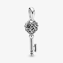100% 925 Sterling Silver Regal Key Pendant Charm Beads for Jewelry Making Fits Original Charms Bracelet bijoux 2024 - buy cheap