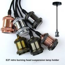 Modern Aluminum Pendant Light E27 Holder Pendant Lamp 110V 220V LED Incandescent Lights Vintage Retro Edison Bulb Hanging Lamp 2024 - buy cheap