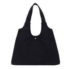 Bolso de lona de la nueva ola de la versión coreana de The wild shoulder bag lazy simple fashion girl 2024 - compra barato