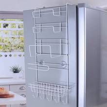 Стойка для холодильника сторона боковой держатель многофункциональный Кухня Органайзер домой многослойный холодильник для хранения 2024 - купить недорого