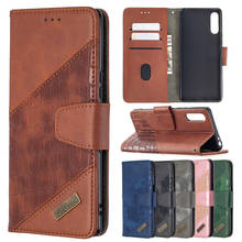 Capa luxuosa de couro de crocodilo dobrável para sony xperia l4 capa carteira livro magnético cartão para sony xperia l4 l 4 2020 bolsa de telefone 2024 - compre barato