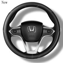 for Honda Fit Accord City CRV 10 Generation Civic Xrv Vezel Crider Universal Leather Steering Wheel Cover 37\38cm Accessories 2024 - buy cheap