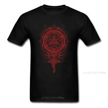 The Art of Alchemy T-shirt Mandala T Shirt Men Anime Tshirt Game Tee Gamer Tops Adult Cotton Black Clothes Hip Hop Streetwear 2024 - buy cheap