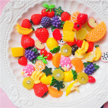 Wholesale 90pcs Various Colorful Fruit Resin Cabochons Ornament Accessories Clay Beads Charms Material Garment DIY Cameo 2024 - buy cheap