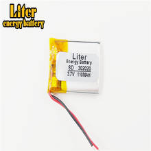 Bateria recarregável do íon do li-po li do polímero do lítio de 302020 3.7v 110mah para mp3 mp4 2024 - compre barato