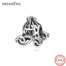 Authentic 100% 925 Sterling Silver 2021 Charms Princess Sandy Pumpkin Car Fit Original Bracelets Women DIY Gift Jewelry 2024 - buy cheap