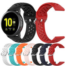 Essidi 20mm Soft Silicone Strap For Samsung Galaxy Watch Active 1 2 Bracelet Band For Watch 3 41mm 4 40 44mm Classic 42 46mm 2024 - buy cheap