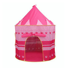 Tenda portátil dobrável, tenda de brinquedo para crianças, meninos e meninas, castelo 2024 - compre barato