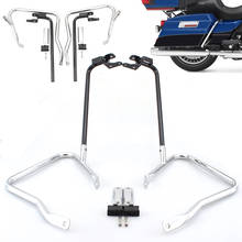 Alforje de proteção para motocicleta, barras de suporte para harley touring, rei da estrada, electra glide ultra limite 2014-2018 2024 - compre barato