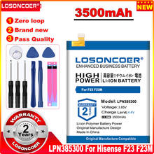 Losoncoer 0 ciclo 3500 mah lpn385300 bateria para hisense f23 alta qualidade substituição do telefone móvel de alta capacidade 2024 - compre barato