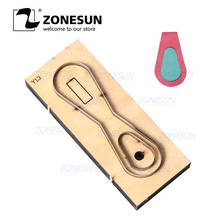 ZONESUN Custom Leather Key Chain Die Cuts For Handmade Key Ring DIY Key Fob Punching Tool  Cutting Clicker Die Steel Rule Die 2024 - buy cheap