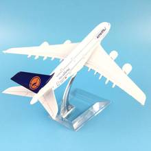 Avião de passageiros a380, lufthansa, modelo de avião, presente para crianças, brinquedo infantil, 1/400 2024 - compre barato