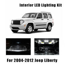 13pcs White Canbus Bulbs Car LED Interior Light Kit Fit For Jeep Liberty 2004-2010 2011 2012 Map Dome Door Trunk License Lamp 2024 - buy cheap