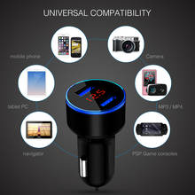 USB Car Charger LCD Display Mini Quick Charge 3.0 PD 6A 36W QC3.0 Fast Charger For iPhone Huawei Xiaomi Mi Type C Mobile Phone 2024 - buy cheap