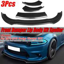 New Carbon Fiber Look/Black Car Front Bumper Splitter Lip Body Kit Spoiler Diffuser For Dodge For Charger SRT 2015-2019 2024 - buy cheap