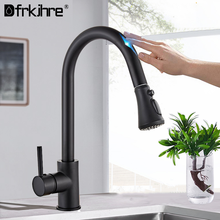 Smart Touch Kitchen Faucets Crane For Sensor Kitchen Water Tap Pull Out Sink Rotate Touch Faucet Sensor Water Touch Control Taps 2024 - buy cheap
