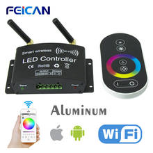 RGB контроллер WiFi / RF пульт дистанционного управления светодиодный контроллер 288 Вт DC12-24V светодиодный светильник-полоска контроллер для SMD5050 3528 RGB ленты 2024 - купить недорого