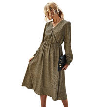 Women Long Dress Autumn Winter Ladies Long Sleeve Elegant Casual Dot Print Dress Trendy Loose Party Women Dress Female Vestidos 2024 - buy cheap