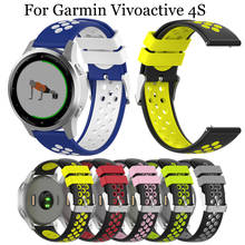 Pulseira de relógio de silicone 18mm, pulseira para garmin vivoactive partes do relógio inteligente, pulseira esportiva para garmin vivoactive partes 2024 - compre barato