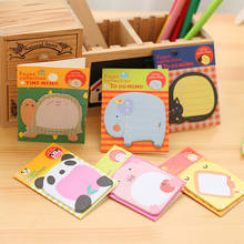 Cute Kawaii Animal Paper Sticky Notes Memo Pad For Kids Creative Stationery Office School Supplies Label Stickers 2020 New 2024 - buy cheap