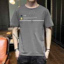 Men t-shirt off white Oversized 5XL harajuku anime clothes summer for boy  Men's cotton t-shirt  Loose-Fit  Leisure  Round Neck 2024 - buy cheap