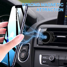 Универсальный автомобильный магнитный держатель для телефона с креплением на вентиляционное отверстие для iPhone 11 Pro XS Samsung Xiaomi Redmi Huawei, магнит для сотового телефона GPS в автомобиле 2024 - купить недорого