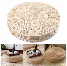 Round Straw Weave Seat Cushion Tatami Meditation Futon Handmade Pillow 40*6 cm Yoga Chair Japanese Style Seat Floor Mat 2024 - buy cheap