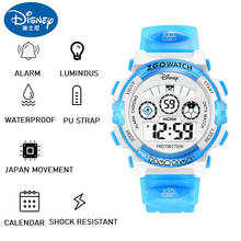 Disney-Reloj de pulsera deportivo multifunción para niños y niñas, cronómetro Digital Original, luminoso, resistente al agua, regalo para estudiantes 2024 - compra barato