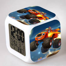 Reloj Digital luminoso 3D para niños, despertador electrónico de escritorio con luz LED de dibujos animados, 7 colores cambiantes, Bros 2024 - compra barato