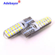 20 pçs t10 w5w 24 smd 3014 led luz interior do carro sílica gel marcador lâmpada 12 v 194 192 cunha estacionamento dome luz auto estilo 2024 - compre barato