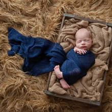35*150cm fotografia do bebê adereços cobertor envolve estiramento malha envoltório recém-nascido foto envolve pano acessórios foto tiro do bebê foto 2024 - compre barato
