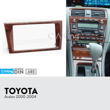 Panel de Radio Fascia de doble Din para coche, Kit de salpicadero para Toyota Avalon 2000-2004, montaje de placa Facia, cubierta de consola con adaptador biselado 2024 - compra barato