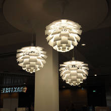 Скандинавские подвесные светильники E27, дизайнерский светильник Pinecone для гостиной, спальни, столовой, лофта, Декор для дома 2024 - купить недорого