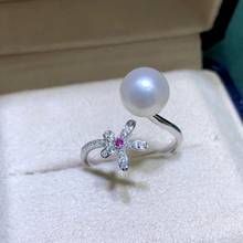 Flower Design 925 Sterling Silver Finger Ring Settings Adjustable Ring Findings Jewelry Parts Fittings Accessories for Pearls 2024 - buy cheap