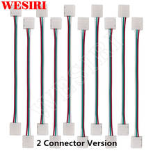 10/100pcs 3Pin 10mm Wide with 15cm Cable LED Strip Solderless DIY Connecter Adapter for WS2811 WS2812B SK6812 LED Strip 2024 - buy cheap