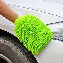 Mitt Soft Mesh Wash Cleaning Glove For Car No Scratch Home Glass Window Kitchen Microfiber Wash Glove Cleaning Tools 1PC 2024 - buy cheap