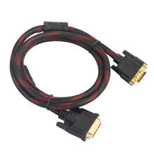 Cabo dvi macho para vga macho, cabo de vídeo para vga de 24 + 5 vias para vga e notebook, hdtv e dvd 2024 - compre barato