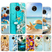 Funda de madera azul con forma de estrella de mar para Motorola Moto G9, G8, G7, G6, G5, E6, E5 Plus, Play Power + One Action, Macro, Coque Sh 2024 - compra barato