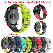 Correa de silicona para reloj Garmin Fenix 6 6X Fenix 5 5X 3 3 HR 945, 26, 22MM, colorida, Easyfit 2024 - compra barato