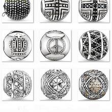 Hot Sale Metal Karma Beads for Bracelet & Necklace Fashion Jewelry Silver plated DIY Beads for Women & Men thomas 2024 - buy cheap