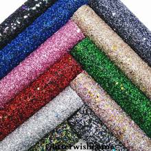 Glitterwishcome-tela de cuero sintético para lazos, 21x29cm, tamaño A4, vinilo de cuero grueso para lazos, GM4041A 2024 - compra barato