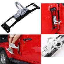 Car Exterior Door Hinge Folding High Quality Foot Pedal Peg Rest Pedal Plate Foot Pegs For Jeep For Wrangler JK JL 2007-2018 2024 - buy cheap