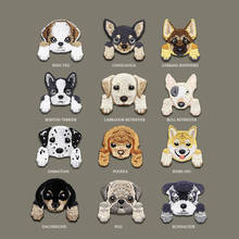 1 Pcs Cute Dog embroidery patch for clothing Chihuahua Shiba Dog  iron on patches backpack decoration small applique 2024 - buy cheap