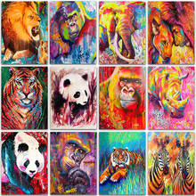 5D Diamond Painting Kit Cartoon animal orangutan horse lion tiger panda Full Square&Round embroidery mosaic Cross stitch Paint 2024 - buy cheap