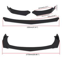 Universal 4 Pieces Car Front Bumper Lip Body Kit Spoiler Splitter ABS Bumper Canard Lip Splitter 2024 - buy cheap