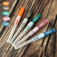 50PCS Piercing Needles I.V Catheter 14G Gauge Needles Sterilised Body Piercing Tattoo Needles 14G 16G 18G 20G 22GSewing Needles 2024 - buy cheap